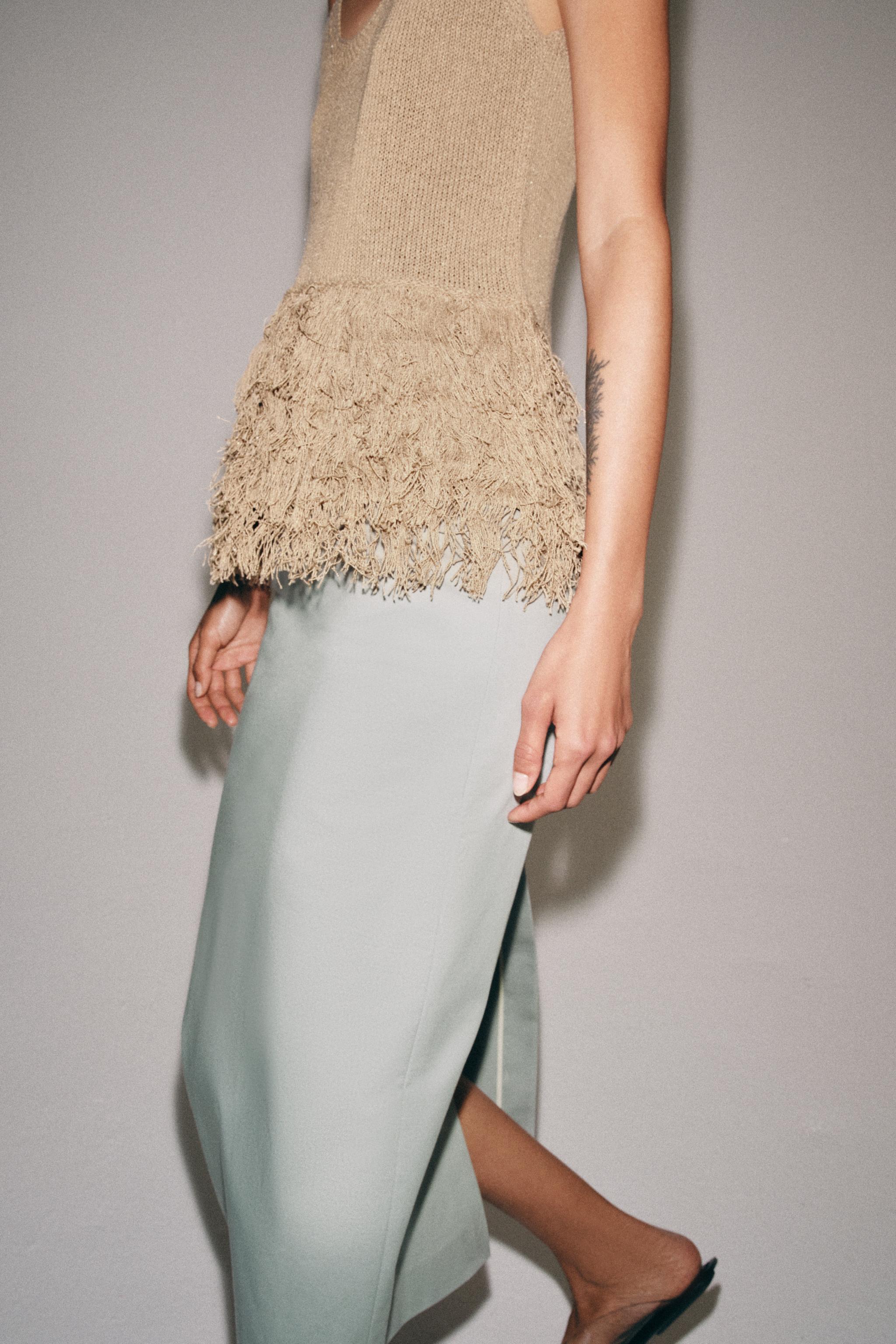 ZW COLLECTION VENTED MIDI SKIRT